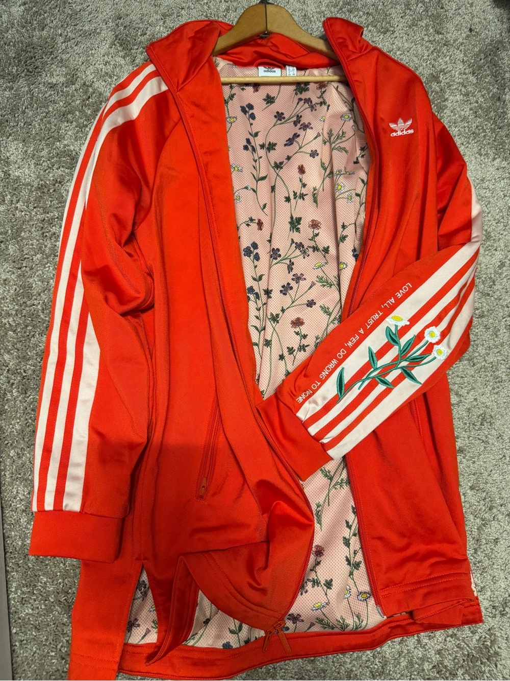 adidas long jacket